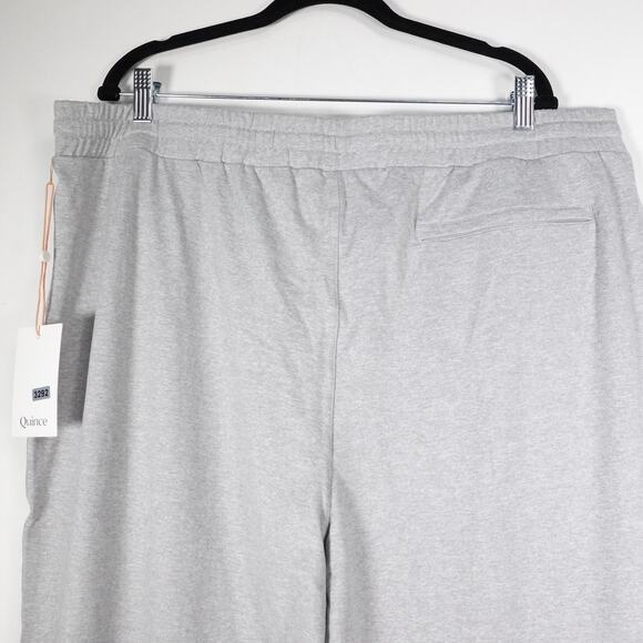 New Quince Flowknit Performance Pant Heather Pale Gray Men’s XXL Athleisure - Picture 10 of 13